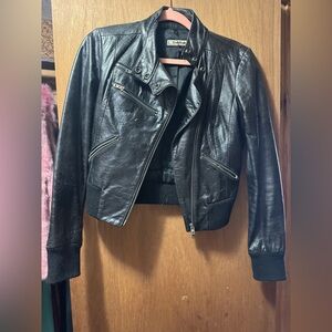 Vintage Bebe Sleek Black Leather Jacket